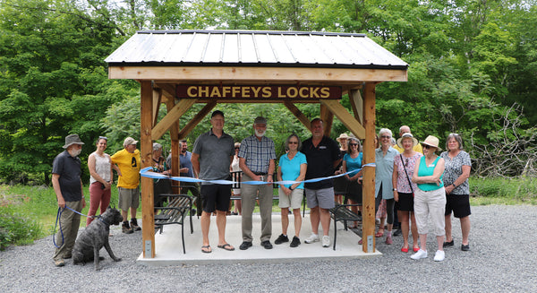 Chaffey's Lock rest stop on the Cataraqui Trail