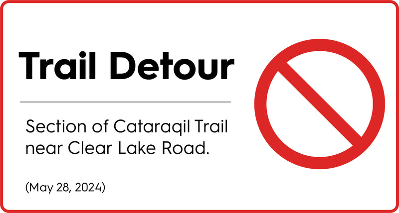 trail detour sign