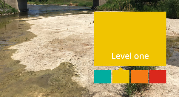 level 1 low water condition graphic