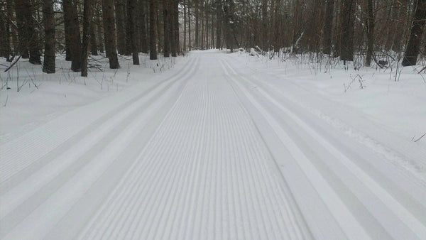 groomed ski trail