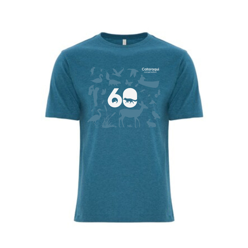 Teal heather tee